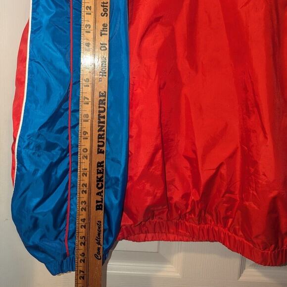 VTG Kansas Jayhawks KU Pullover Jacket Blue Mens Size L G-lll Sports Carl Banks - Picture 9 of 14